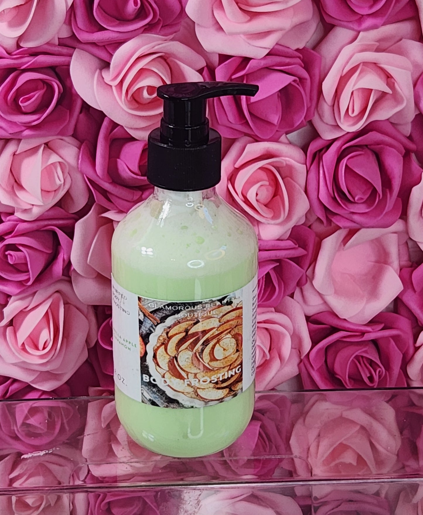 Vanilla Apple Cinnamon Whipped Shea Butter Moisturizer. Handmade Shea Butter Body Frosting. All Natural Hand and Body Lotion 8 oz - Glamorous Beauty & Boutique