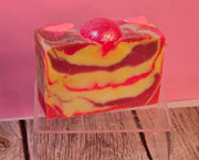 Pink Stilettos Organic Cold Process Swirl Soap with Frosting. Handmade All Natural Handcrafted Soap. Cute Swirl Soap! Pink Soap Bar. Yoni Soap