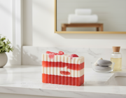 Candy Cane Handmade All Natural Goat Milk & Shea Butter Cereal Soap. Makeup Brush Cleaner. Cute Handcrafted Novelty Soap. Faux Food Soap.