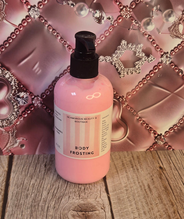 Bombshell Type Whipped Cocoa Butter Moisturizer. Handmade Cocoa Butter Body Frosting. All Natural Hand and Body Lotion 8 oz