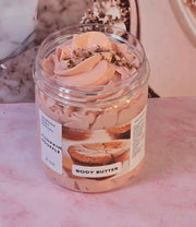 Pumpkin Souffle Whipped Body Butter. Handmade Shea & Cocoa Butter Whipped Body Butter. All Natural Non Greasy No Melt Body Butter