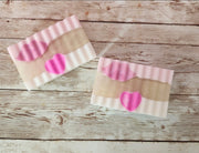 Pink Mimosa Handmade All Natural Goat Milk & Shea Butter Cereal Soap. Makeup Brush Cleaner. Cute Handcrafted Soap