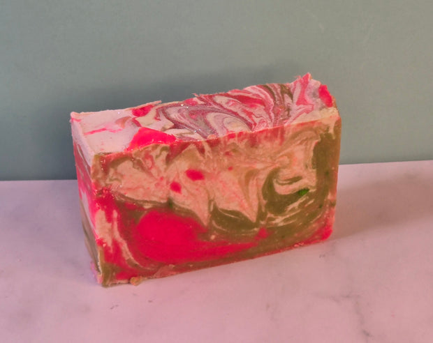 Viva La Juicee Organic Cold Process Swirl Soap. Handmade All Natural Soap Bar. Cute Swirl Soap! Moisturizing Yoni Soap
