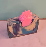 She's Berry Chic Organic Cold Process Swirl Soap. Handmade All Natural Soap Bar. Cute Swirl Soap! Moisturizing Yoni Soap