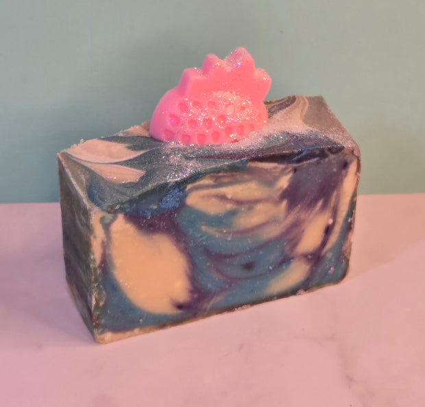 She's Berry Chic Organic Cold Process Swirl Soap. Handmade All Natural Soap Bar. Cute Swirl Soap! Moisturizing Yoni Soap
