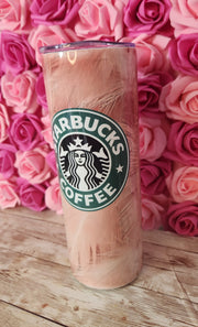 Starbucks Pink Feathers Tumbler – 20 oz Glam Drinkware