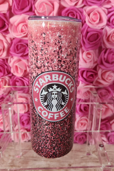 Starbucks Pink Glitter Glam 20 oz Stainless Steel Tumbler with Lid, Ideal for Coffee Lovers, Stylish Design, Hand Wash Only - Drinkware, Bottle - Glamorous Beauty & Boutique