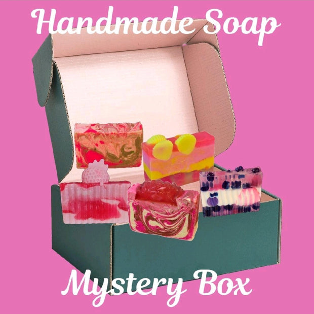 Artisan Soap Mystery Box. 5 Handmade Organic Soap Bars (Cold Process & Goat Milk Soap). All Natural Soap Bars