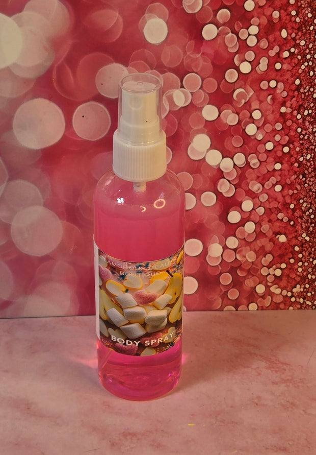 Sugar Rush Body & Hair Spray. 4 oz Handmade Moisturizing Hair and Body Mist.  Alcohol Free! Room Freshener.