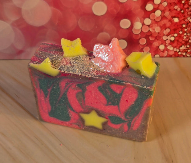 Over The Rainbow Organic Cold Process Swirl Soap. Handmade All Natural Handcrafted Soap. Cute Swirl Soap! Pink Soap Bar. Yoni Soap