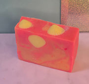 Peach, Peony & Pearl Organic Cold Process Swirl Soap. Handmade All Natural Handcrafted Soap. Cute Swirl Soap! Pink Soap Bar. Yoni Soap