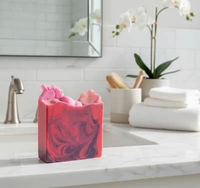 Bombshell Type Organic Cold Process Swirl Soap. Handmade All Natural Handcrafted Soap. Cute Swirl Soap! Yoni Soap Bar
