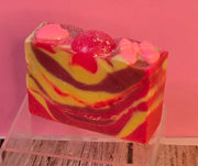 Pink Stilettos Organic Cold Process Swirl Soap with Frosting. Handmade All Natural Handcrafted Soap. Cute Swirl Soap! Pink Soap Bar. Yoni Soap